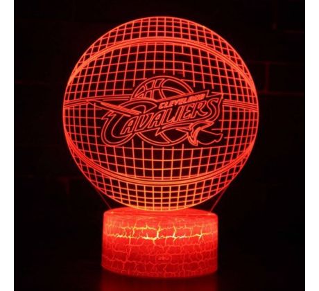 Beling 3D lámpa,NBA Cleveland Cavaliers , 7 színű QX1