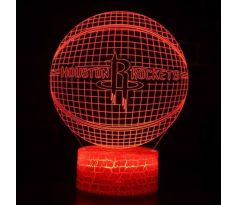 Beling 3D lámpa,NBA Houston Rockets , 7 színű QX3