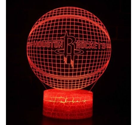 Beling 3D lámpa,NBA Houston Rockets , 7 színű QX3