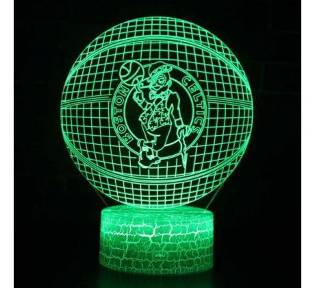 Beling 3D lámpa,NBA Boston Celtics , 7 színű QX4