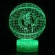 Beling 3D lámpa,NBA Boston Celtics , 7 színű QX4