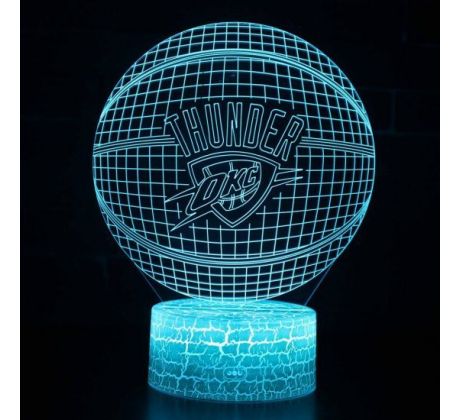 Beling 3D lámpa,NBA Oklahoma City Thunder , 7 színű QX5