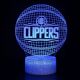 Beling 3D lámpa,NBA  L.A. Clippers, 7 színű QX6