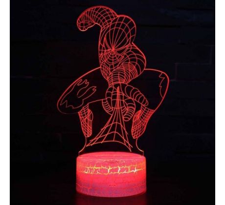 Beling 3D lámpa, Spider Man, 7 színű S347