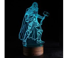Beling 3D lámpa, Thor, 7 színű S294