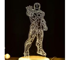 Beling 3D lámpa, Iron Man 3, 7 színű S284