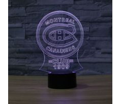 Beling 3D lámpa, Montreal Canadiens, 7 színű S494