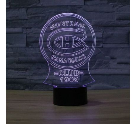 Beling 3D lámpa, Montreal Canadiens, 7 színű S494