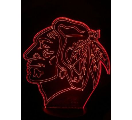 Beling 3D lűmpa, Chicago Blackhawks, 7 színű S163842RT