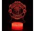 Beling 3D lámpa, Manchester united, 7 színű S372